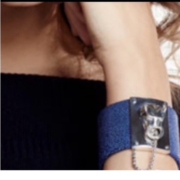 John Hardy Macan Sterling And Blue Stingray Bracelet spectacular piece NWT WOW - Picture 6 of 7